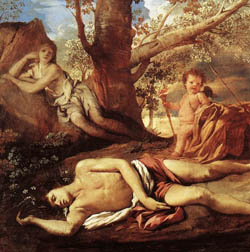 Никола Пуссен,
Нарцисс и Эхо
Холст, масло, 1628-30 гг.
